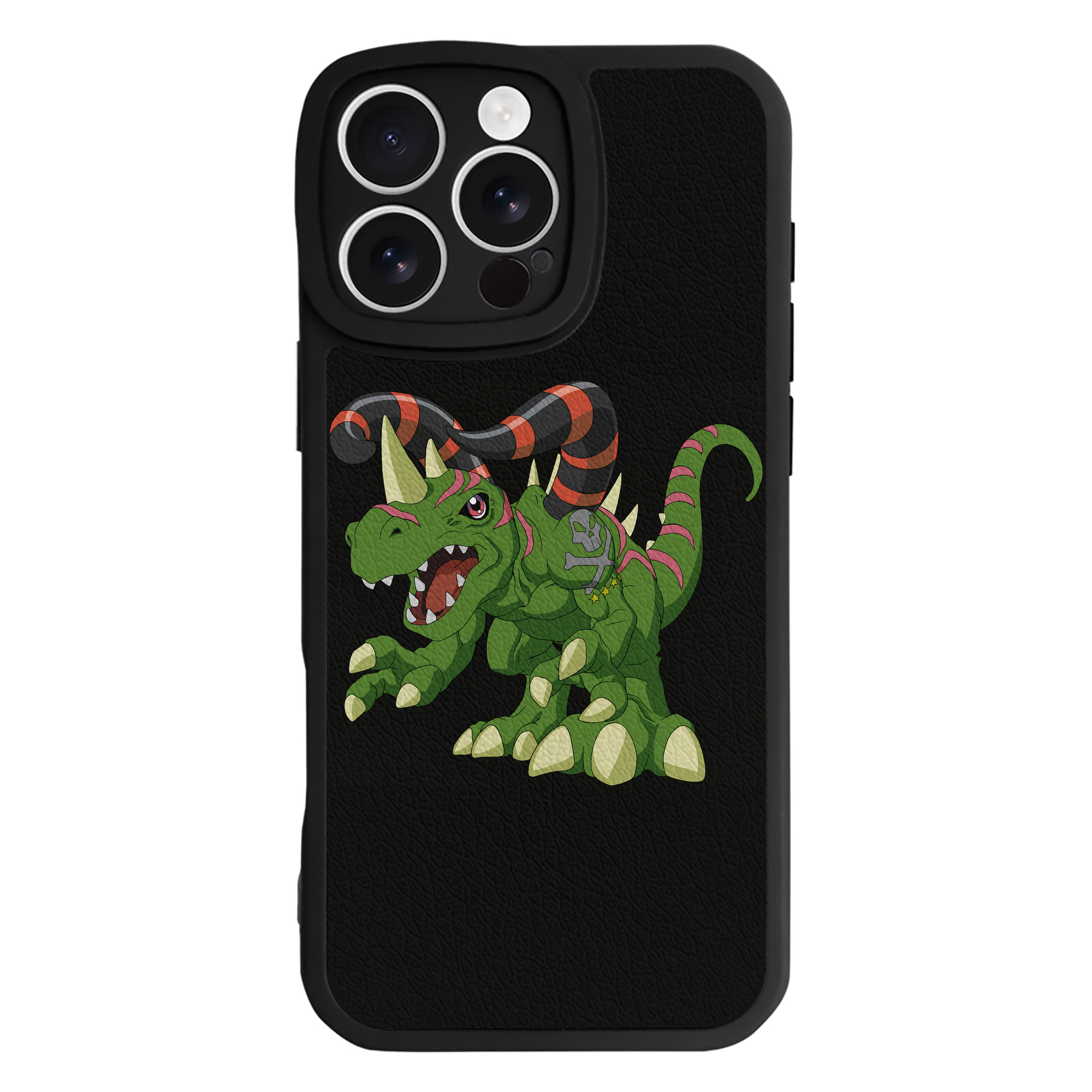 （画像用） Digimon デジタルモンスター/デジモン 【iPhone 16シリーズ対応】シリコンスマホケース（レザー調） 材質：シリコン